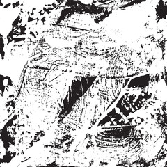 Naklejka premium Grunge vector background, black and white texture, old pattern