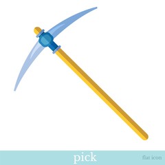 flat icon pick tool object on white