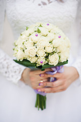 wedding bouquet of roses flowers