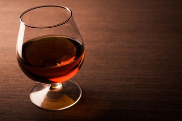 Whiskey beverage in glass