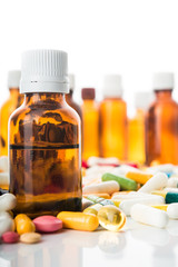 Pills and capsule isolated