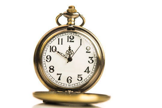 golden stopwatch clock