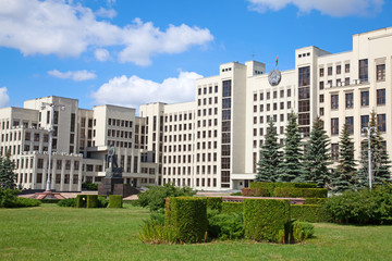 Parliament building in Minsk. Belarus