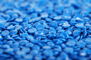 industrial plastic pellets background.