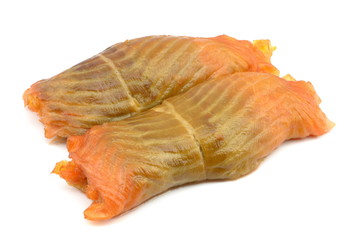 roladki z łososia wędzonego