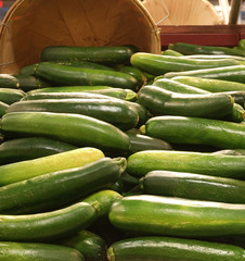 Stack of cucumbers