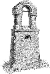 ruined belfry
