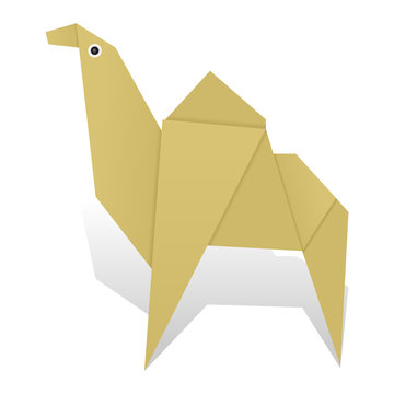 Origami camel