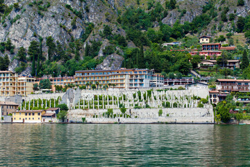 Naklejka premium Garda Lake, Riviera dei Limoni, Italy. Limone sul Garda