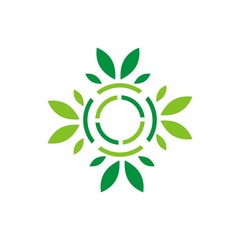 green leaf logo