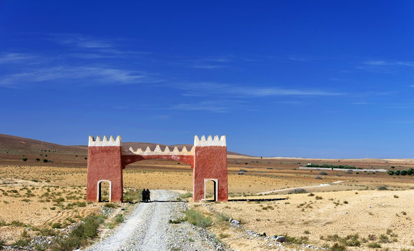 Tafraoute in the Anti-Atlas mountains, Morocco, Africa