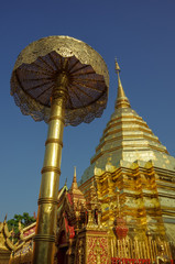 Wat Phrathat Doi Suthep temple in Chiang Mai, Thailand.