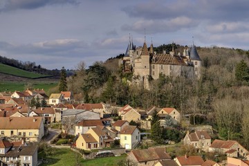 Château de La Rochepot en Bourgogne.