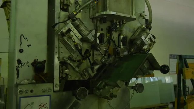 Machine With Drills, Punchers, Glass Factory Equipment, Zoom In