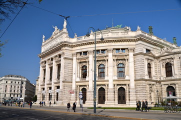 Historic Burgtheater (Imperial Court Theatre) in Vienna, Austria
