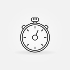 Timer line vector icon