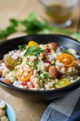 Couscous with Pomegranate and Almond salad