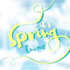Typographic Design - It's Spring Time