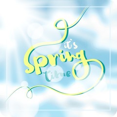 Typographic Design - It's Spring Time