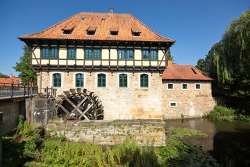 Fototapeta na wymiar Schlossmühle in Burgsteinfurt, Nordrhein-Westfalen