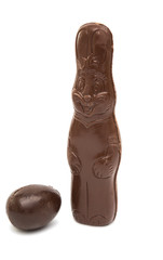 Chocolate Easter Bunny isolated