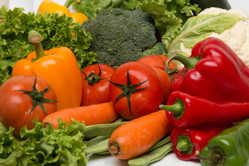 Pile of tasty and healthy vegetables