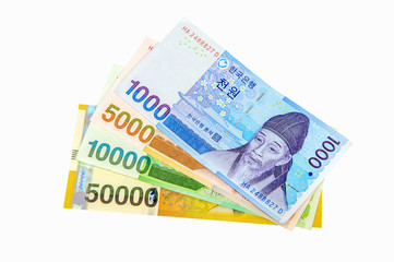 South Korean Won Currency.