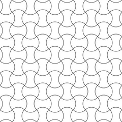 Seamless pattern semicircle