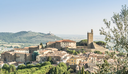 The city walls of Castiglion Fiorentino in Tuscany, Italy