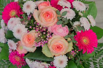 Bunch of colorful flowers, flower bouquets
