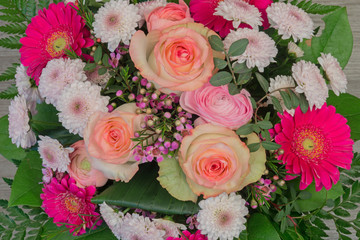 Bunch of colorful flowers, flower bouquets