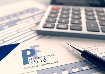 italian taxes concept