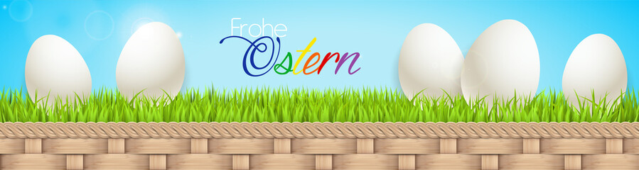 Frohe Ostern Banner