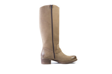 spring brown boots for women shoes on a white background, online shop