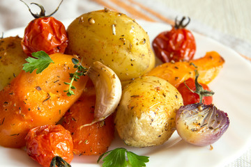 oven baked vegetables