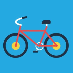 Bike flat icon, illustration vector