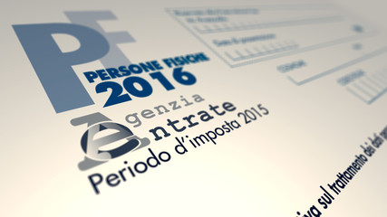 italian taxes concept