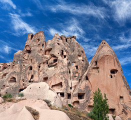 Geological formations in Cappadocia, Turkey