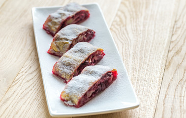 Cherry strudel
