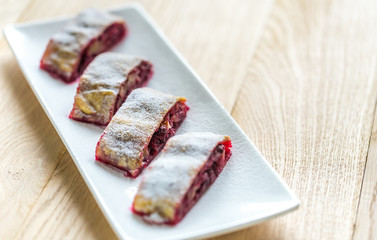 Cherry strudel