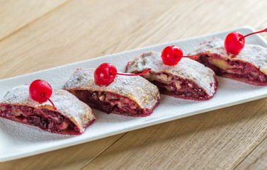 Cherry strudel
