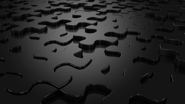 Background Formed From Moving Puzzles