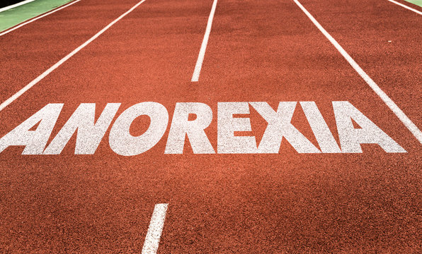 Anorexia Written On Running Track