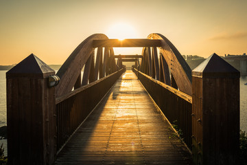 Bridge Sunset Silhouette Ribadeo - Spain