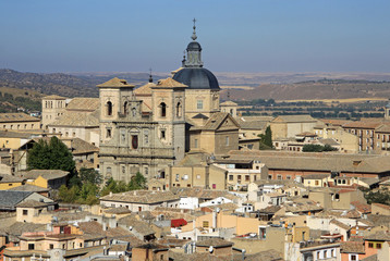 TOLEDO, SPAIN - AUGUST 24, 2012: Aerial view of Toledo, Spain