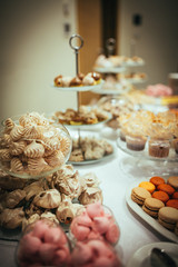 Delicious Wedding Cake and Candy Bar