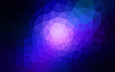 Fototapeta premium Multicolor dark pink, blue polygonal design pattern, which consist of triangles and gradient in origami style.