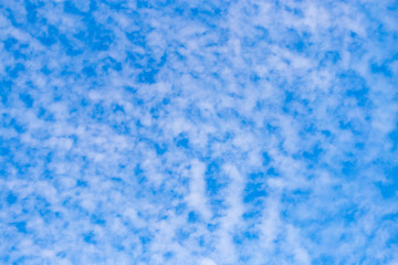beautiful clouds in the blue sky