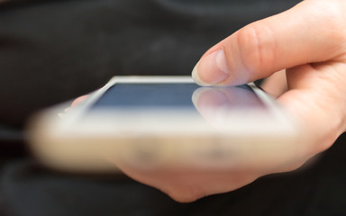 Cell phone in hand Girl