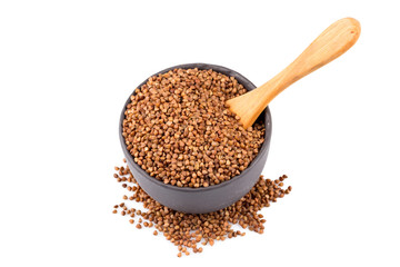Buckwheat groats in a bowl